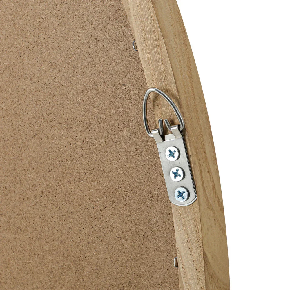 Wall Mirror with Wood Frame 90cm Round - Image 8