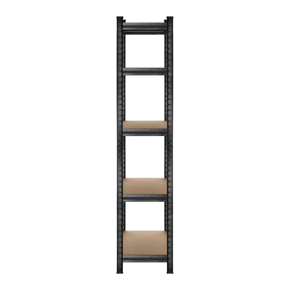 2x Warehouse Storage Rack 1.8m Black - Image 4