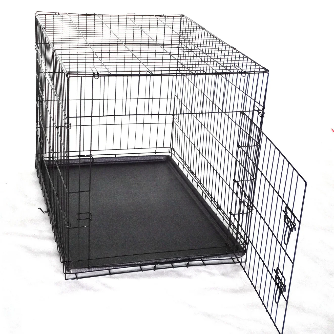 36' Collapsible Metal Dog Cat Puppy Crate Cage Cat Rabbit Carrier - Image 2