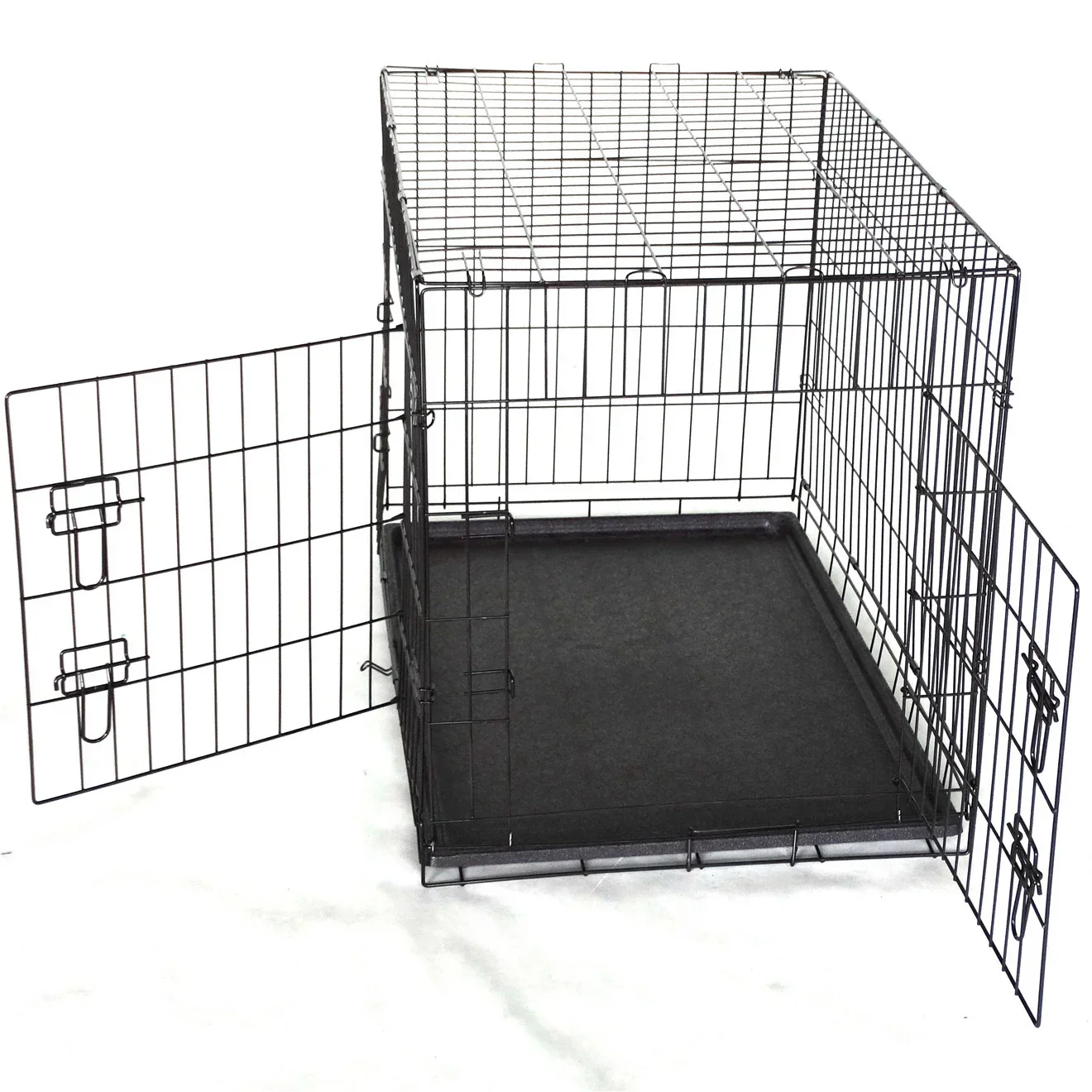 36' Collapsible Metal Dog Cat Puppy Crate Cage Cat Rabbit Carrier - Image 3